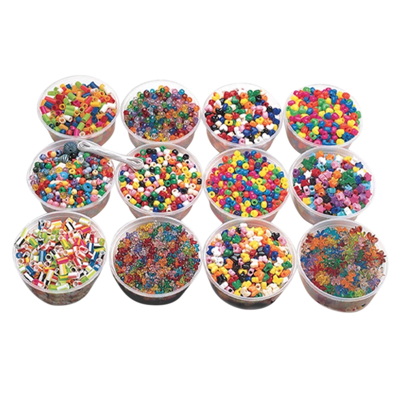 School Smart Classroom Bead Kit, Assorted Colors, Pack of 3300